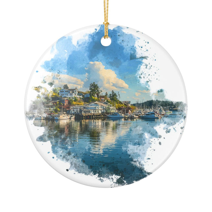 Friday Harbor Ornament: Unique Friday Harbor Souvenir, Friday Harbor Xmas Decor, and Authentic Friday Harbor Gift
