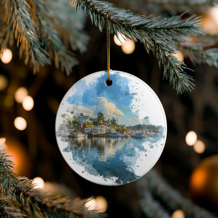 Friday Harbor Ornament: Unique Friday Harbor Souvenir, Friday Harbor Xmas Decor, and Authentic Friday Harbor Gift