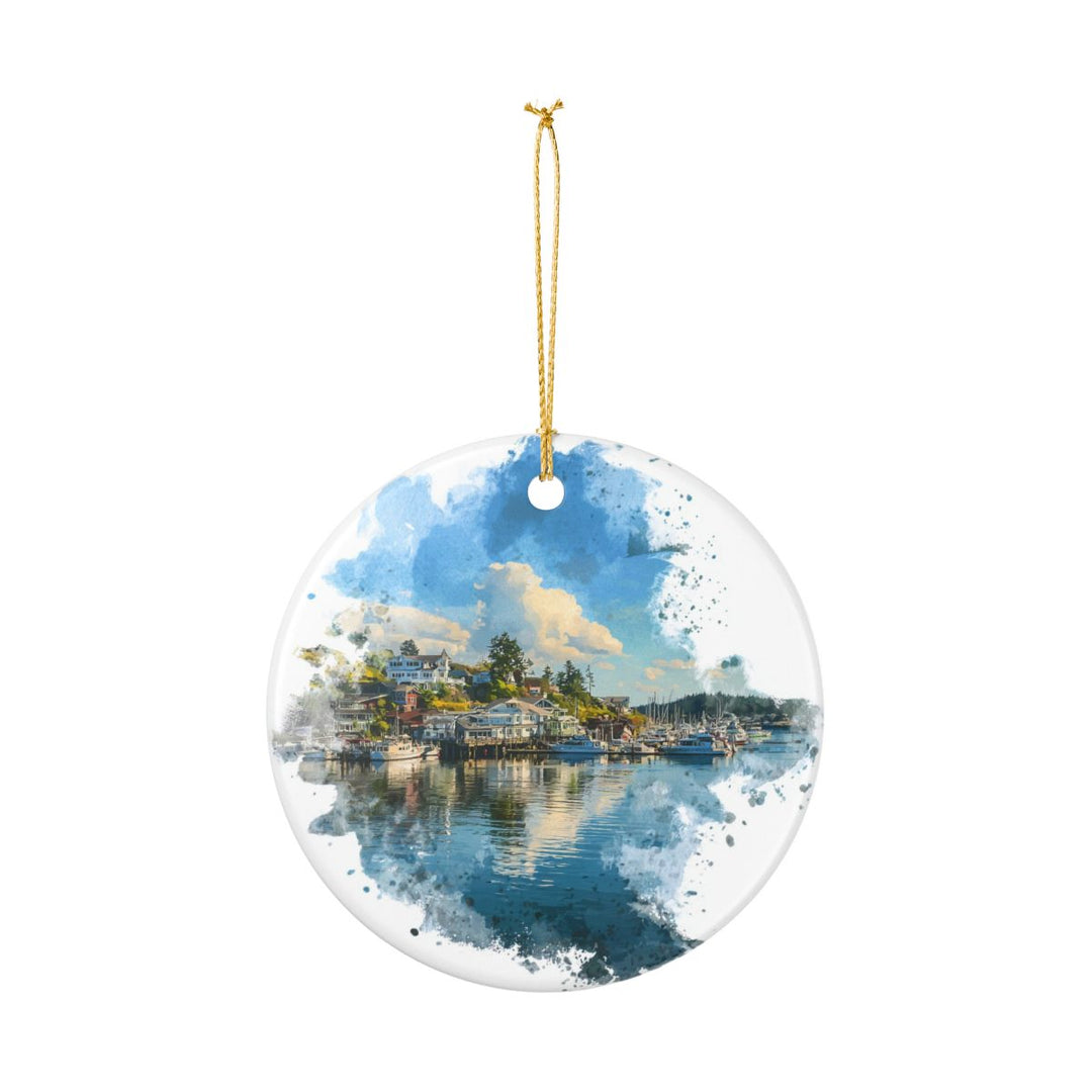 Friday Harbor Ornament: Unique Friday Harbor Souvenir, Friday Harbor Xmas Decor, and Authentic Friday Harbor Gift