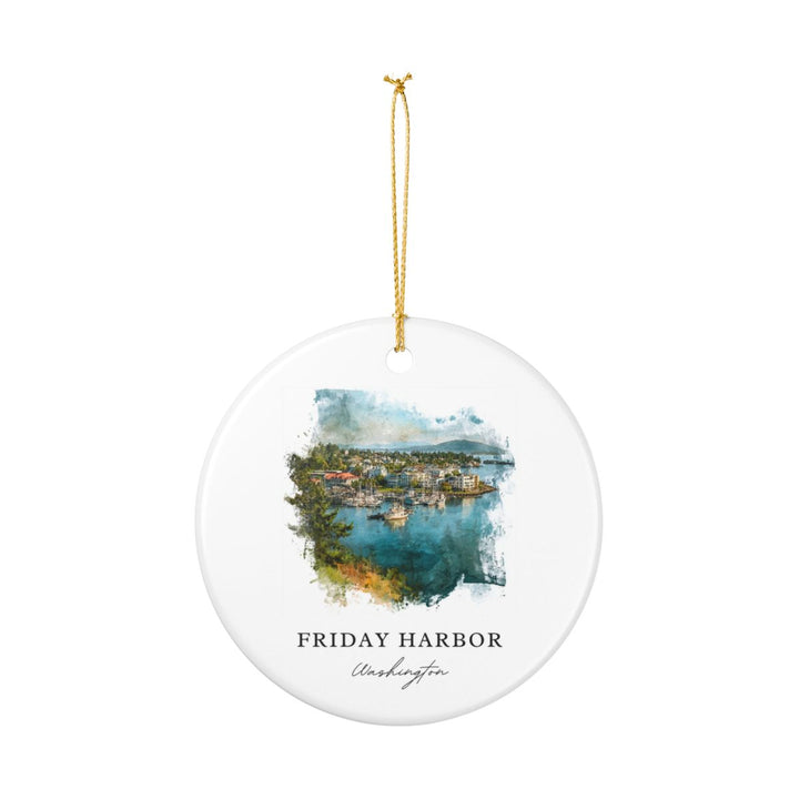 Friday Harbor Ornament: Unique Friday Harbor Souvenir, Friday Harbor Xmas Decor, and Authentic Friday Harbor Gift