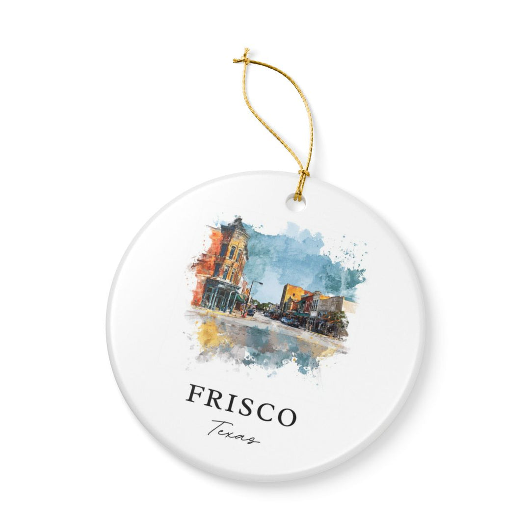 Frisco Texas Ornament: Unique Frisco Souvenir, Frisco Texas Xmas Decor, and Authentic Frisco Gift
