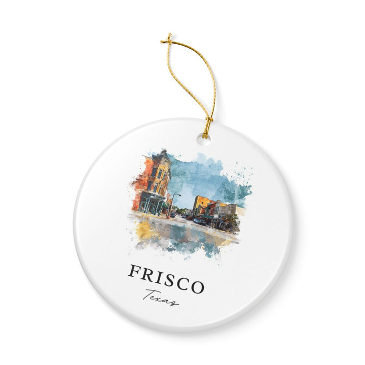 Frisco Texas Ornament: Unique Frisco Souvenir, Frisco Texas Xmas Decor, and Authentic Frisco Gift