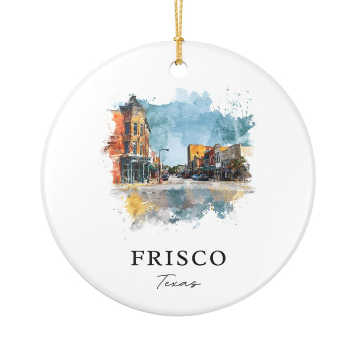 Frisco Texas Ornament: Unique Frisco Souvenir, Frisco Texas Xmas Decor, and Authentic Frisco Gift