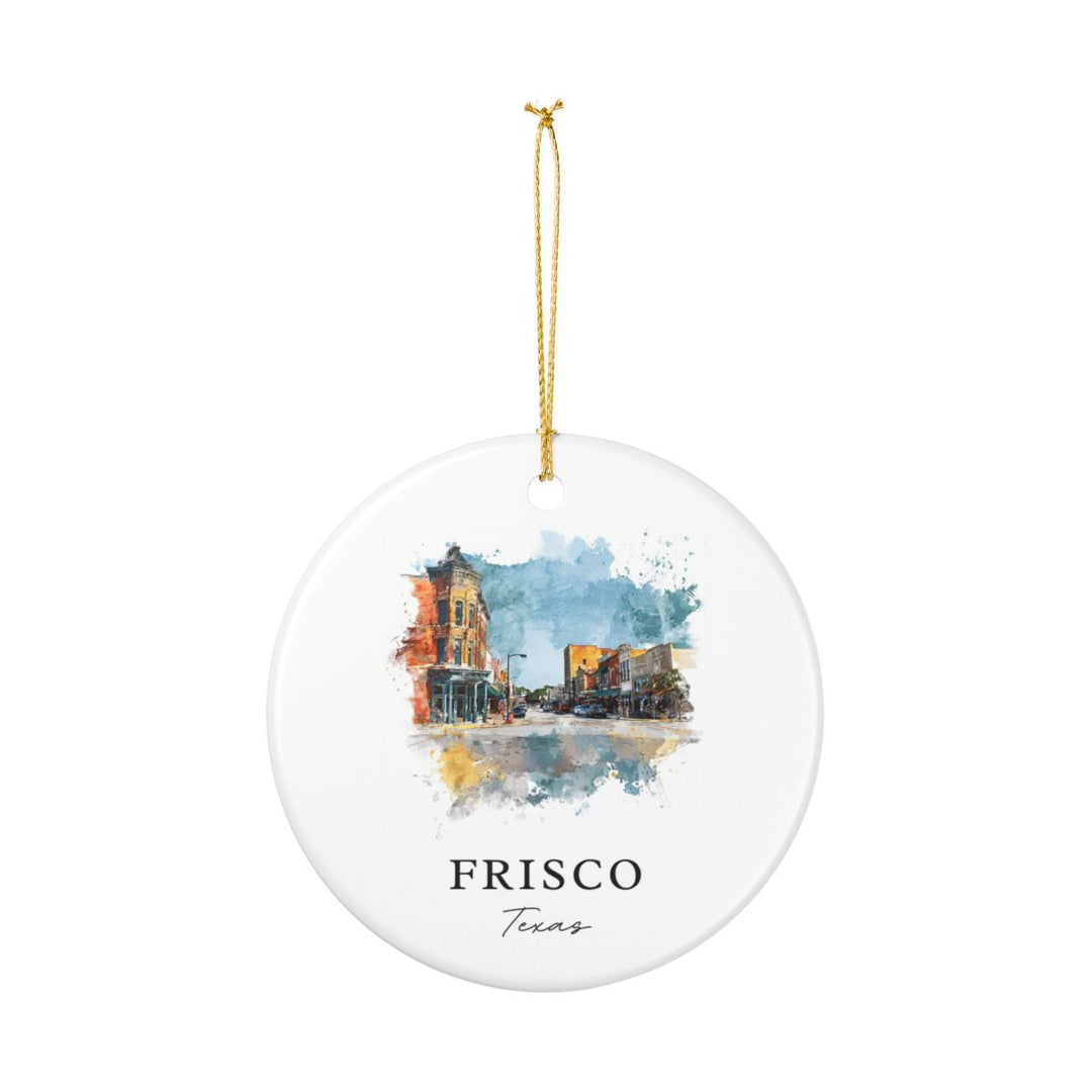 Frisco Texas Ornament: Unique Frisco Souvenir, Frisco Texas Xmas Decor, and Authentic Frisco Gift