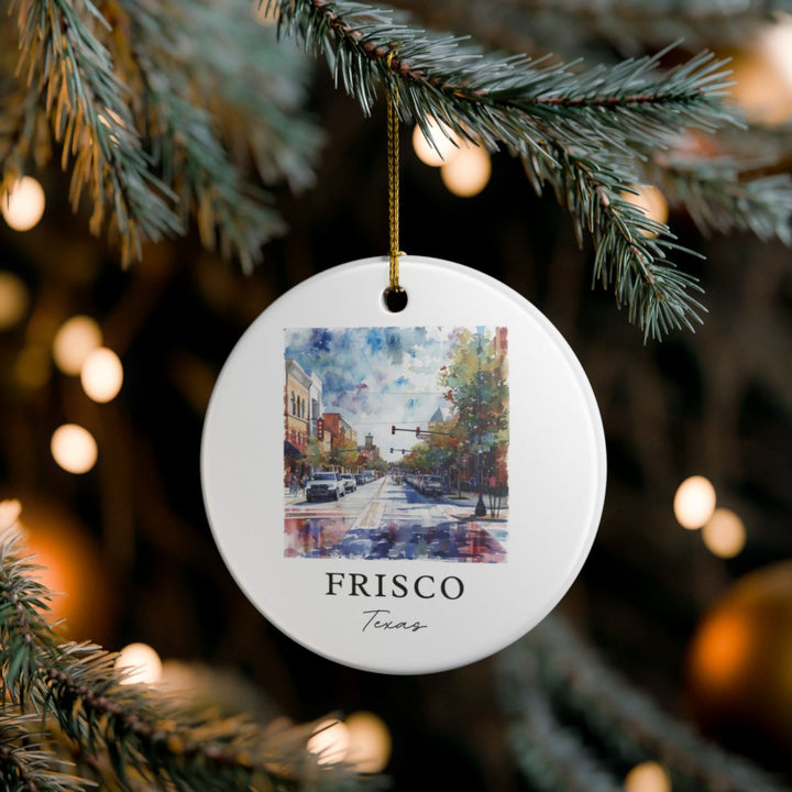 Frisco Texas Ornament: Unique Frisco Souvenir, Frisco Texas Xmas Decor, and Authentic Frisco Gift