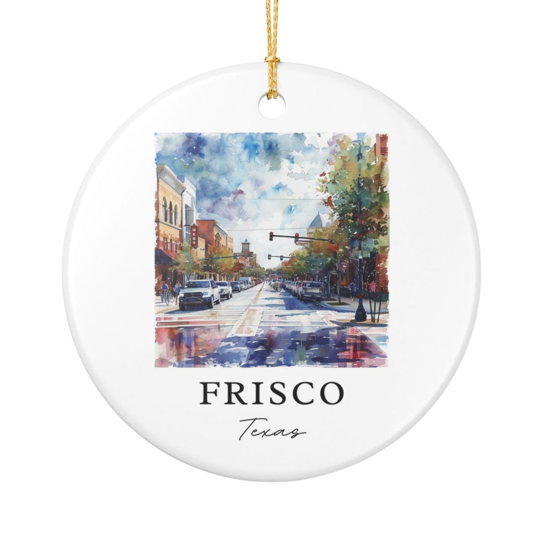 Frisco Texas Ornament: Unique Frisco Souvenir, Frisco Texas Xmas Decor, and Authentic Frisco Gift