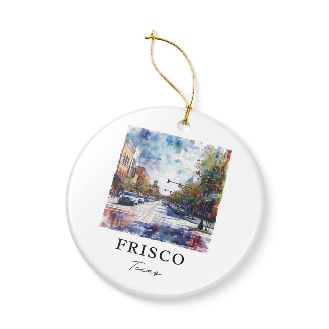Frisco Texas Ornament: Unique Frisco Souvenir, Frisco Texas Xmas Decor, and Authentic Frisco Gift