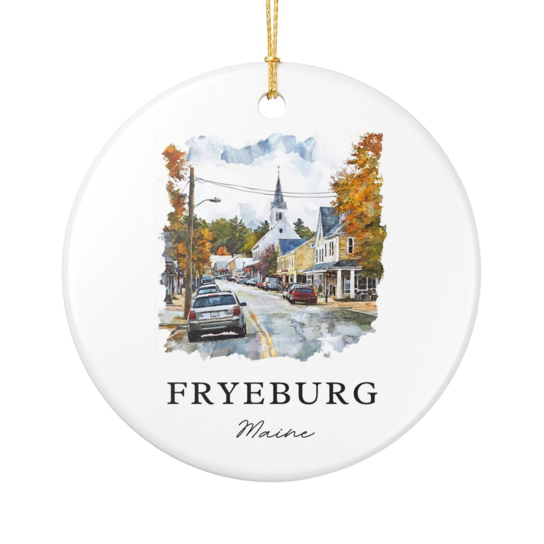 Fryeburg Maine Ornament: Unique Fryeburg Maine Souvenir, Fryeburg Maine Xmas Decor, and Authentic Fryeburg Maine Gift