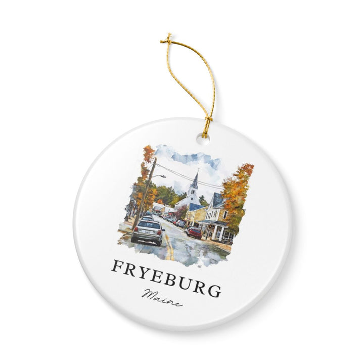 Fryeburg Maine Ornament: Unique Fryeburg Maine Souvenir, Fryeburg Maine Xmas Decor, and Authentic Fryeburg Maine Gift