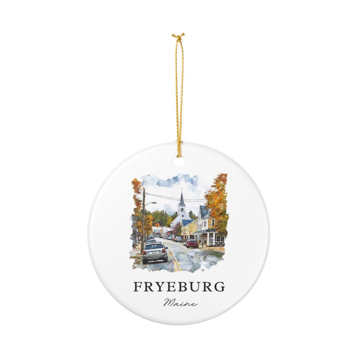 Fryeburg Maine Ornament: Unique Fryeburg Maine Souvenir, Fryeburg Maine Xmas Decor, and Authentic Fryeburg Maine Gift