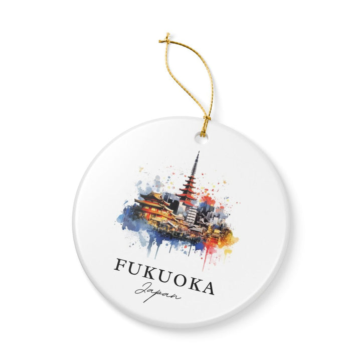 Fukuoka Japan Ornament: Unique Fukuoka Souvenir, Fukuoka Japan Xmas Decor, and Authentic Fukuoka Gift