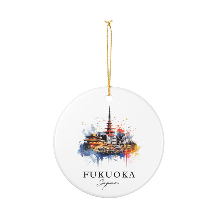 Fukuoka Japan Ornament: Unique Fukuoka Souvenir, Fukuoka Japan Xmas Decor, and Authentic Fukuoka Gift