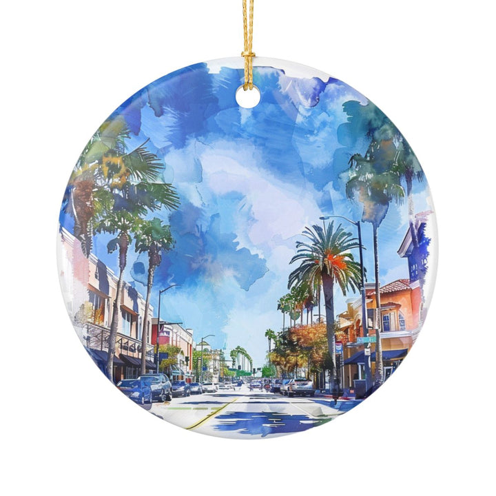 Fullerton California Ornament: Unique Fullerton California Souvenir, Fullerton California Xmas Decor, and Authentic Fullerton California Gift
