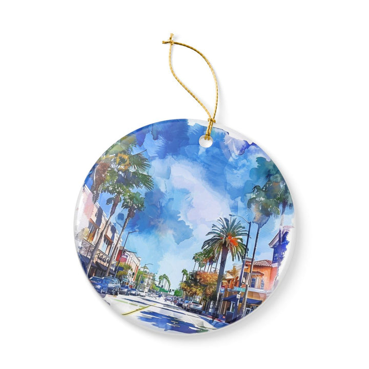 Fullerton California Ornament: Unique Fullerton California Souvenir, Fullerton California Xmas Decor, and Authentic Fullerton California Gift