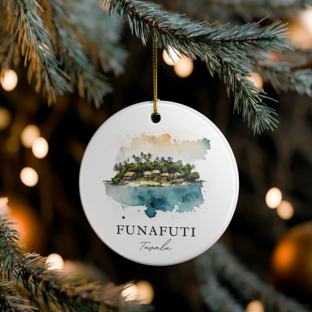 Funafuti Tuvalu Ornament: Unique Funafuti Tuvalu Souvenir, Funafuti Tuvalu Xmas Decor, and Authentic Funafuti Tuvalu Gift