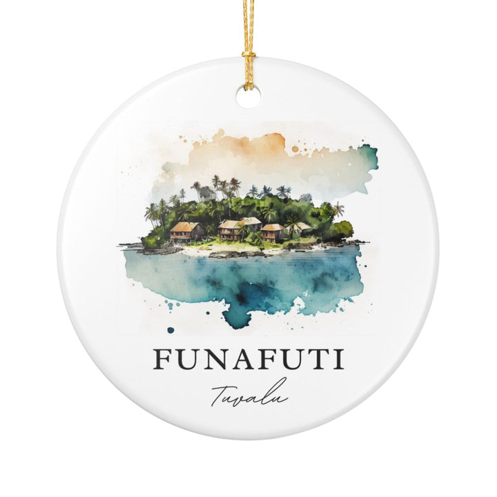 Funafuti Tuvalu Ornament: Unique Funafuti Tuvalu Souvenir, Funafuti Tuvalu Xmas Decor, and Authentic Funafuti Tuvalu Gift
