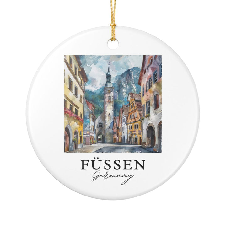 Fussen Germany Ornament: Unique Fussen Germany Souvenir, Fussen Germany Xmas Decor, and Authentic Fussen Germany Gift