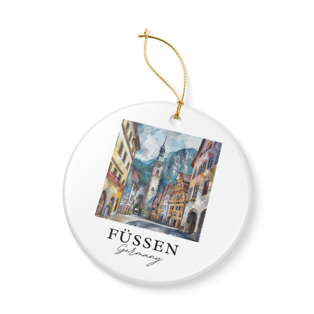 Fussen Germany Ornament: Unique Fussen Germany Souvenir, Fussen Germany Xmas Decor, and Authentic Fussen Germany Gift