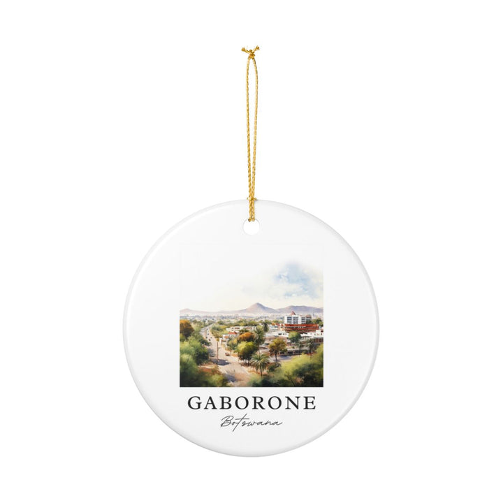 Gaborone Botswana Ornament: Unique Gaborone Souvenir, Gaborone Botswana Xmas Decor, and Authentic Gaborone Gift