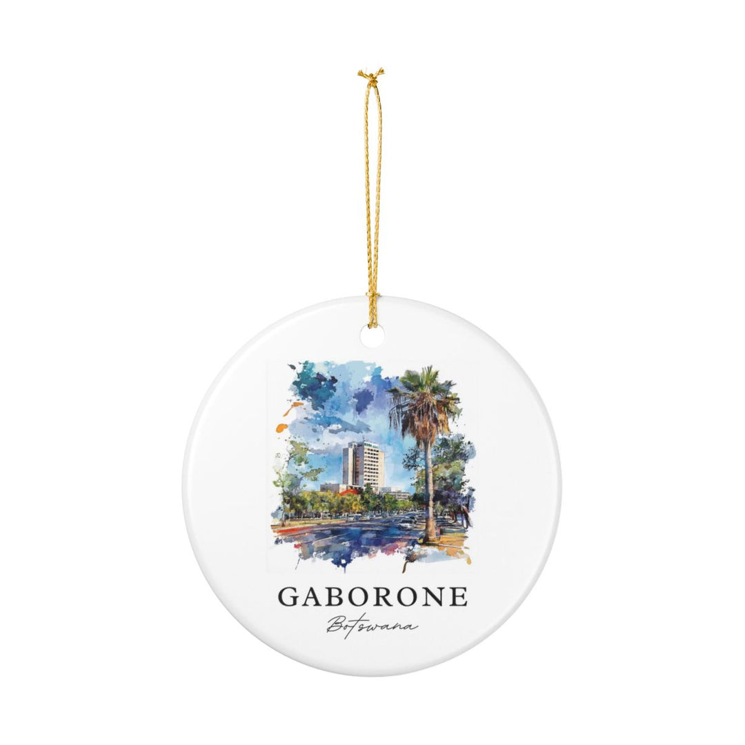 Gaborone Botswana Ornament: Unique Gaborone Souvenir, Gaborone Botswana Xmas Decor, and Authentic Gaborone Gift