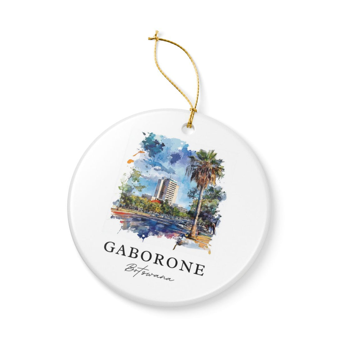 Gaborone Botswana Ornament: Unique Gaborone Souvenir, Gaborone Botswana Xmas Decor, and Authentic Gaborone Gift