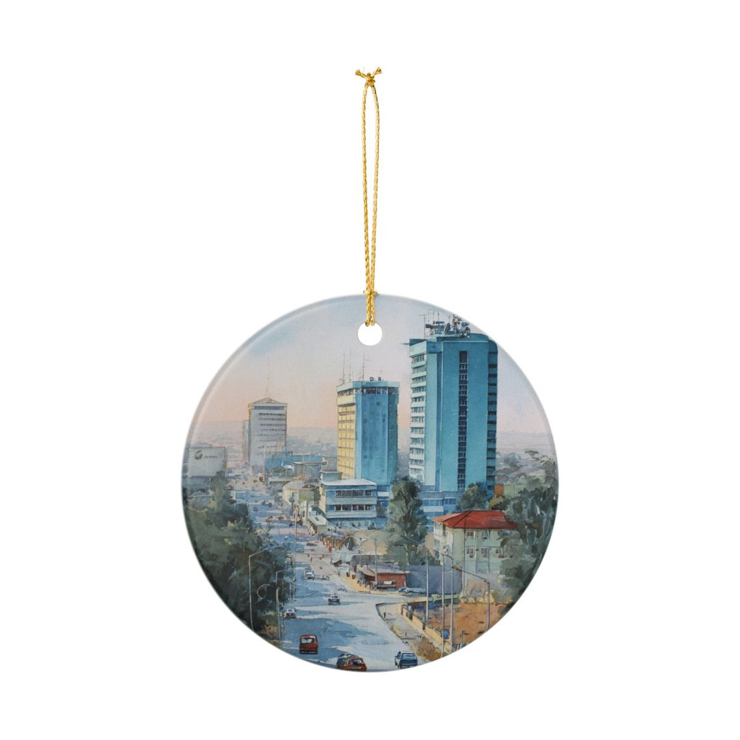 Gaborone Botswana Ornament: Unique Gaborone Souvenir, Gaborone Botswana Xmas Decor, and Authentic Gaborone Gift