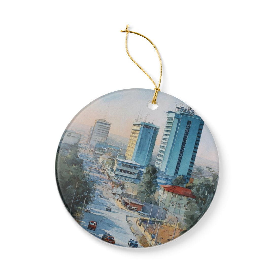 Gaborone Botswana Ornament: Unique Gaborone Souvenir, Gaborone Botswana Xmas Decor, and Authentic Gaborone Gift