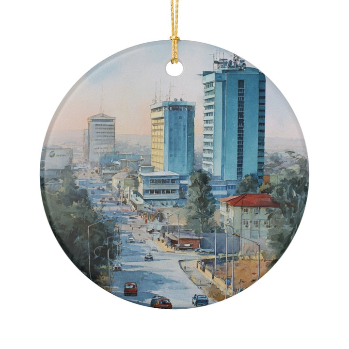 Gaborone Botswana Ornament: Unique Gaborone Souvenir, Gaborone Botswana Xmas Decor, and Authentic Gaborone Gift