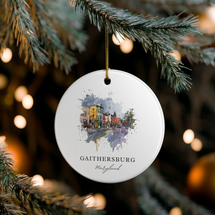Gaithersburg Maryland USA Ornament: Unique Gaithersburg Souvenir, Gaithersburg Maryland Xmas Decor, and Authentic Gaithersburg Gift