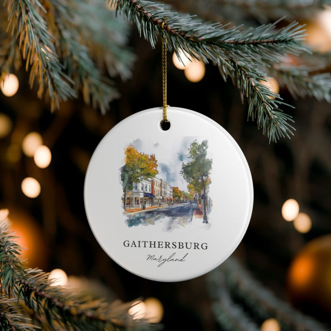 Gaithersburg Ornament: Unique Gaithersburg Souvenir, Gaithersburg Xmas Decor, and Authentic Gaithersburg Gift