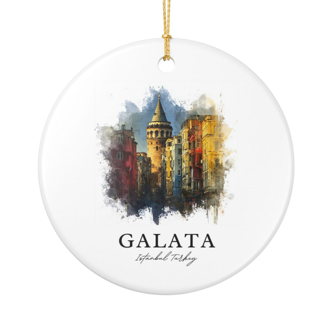 Galata Istanbul Turkey Ornament: Unique Galata Istanbul Souvenir, Galata Istanbul Turkey Xmas Decor, and Authentic Galata Istanbul Gift