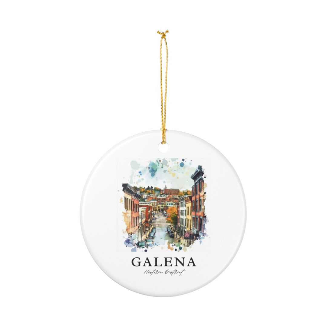 Galena Historic District Illinois Ornament: Unique Galena Historic District Souvenir, Galena Historic District Illinois Xmas Decor, and Authentic Galena Historic District Gift
