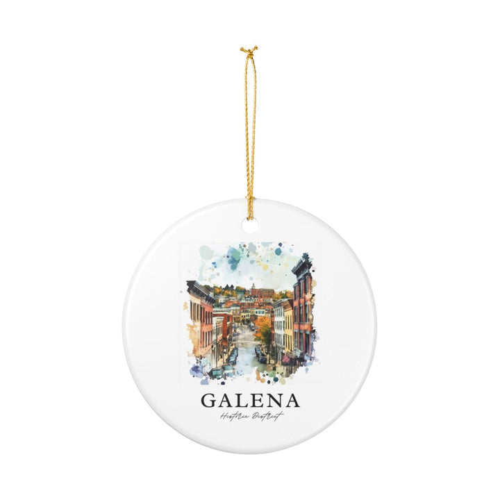 Galena Historic District Illinois Ornament: Unique Galena Historic District Souvenir, Galena Historic District Illinois Xmas Decor, and Authentic Galena Historic District Gift
