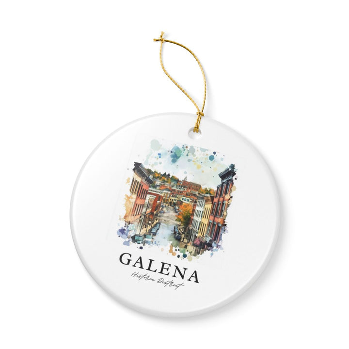 Galena Historic District Illinois Ornament: Unique Galena Historic District Souvenir, Galena Historic District Illinois Xmas Decor, and Authentic Galena Historic District Gift