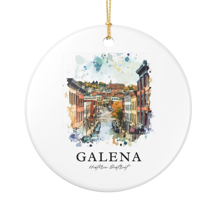 Galena Historic District Illinois Ornament: Unique Galena Historic District Souvenir, Galena Historic District Illinois Xmas Decor, and Authentic Galena Historic District Gift