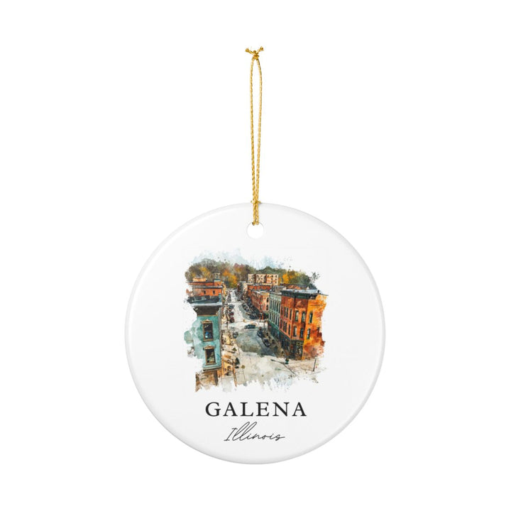 Galena Illinois Ornament: Unique Galena Souvenir, Galena Illinois Xmas Decor, and Authentic Galena Gift