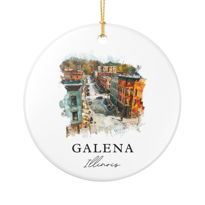 Galena Illinois Ornament: Unique Galena Souvenir, Galena Illinois Xmas Decor, and Authentic Galena Gift
