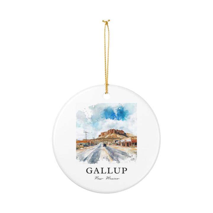 Gallup New Mexico USA Ornament: Unique Gallup Souvenir, Gallup New Mexico Xmas Decor, and Authentic Gallup Gift