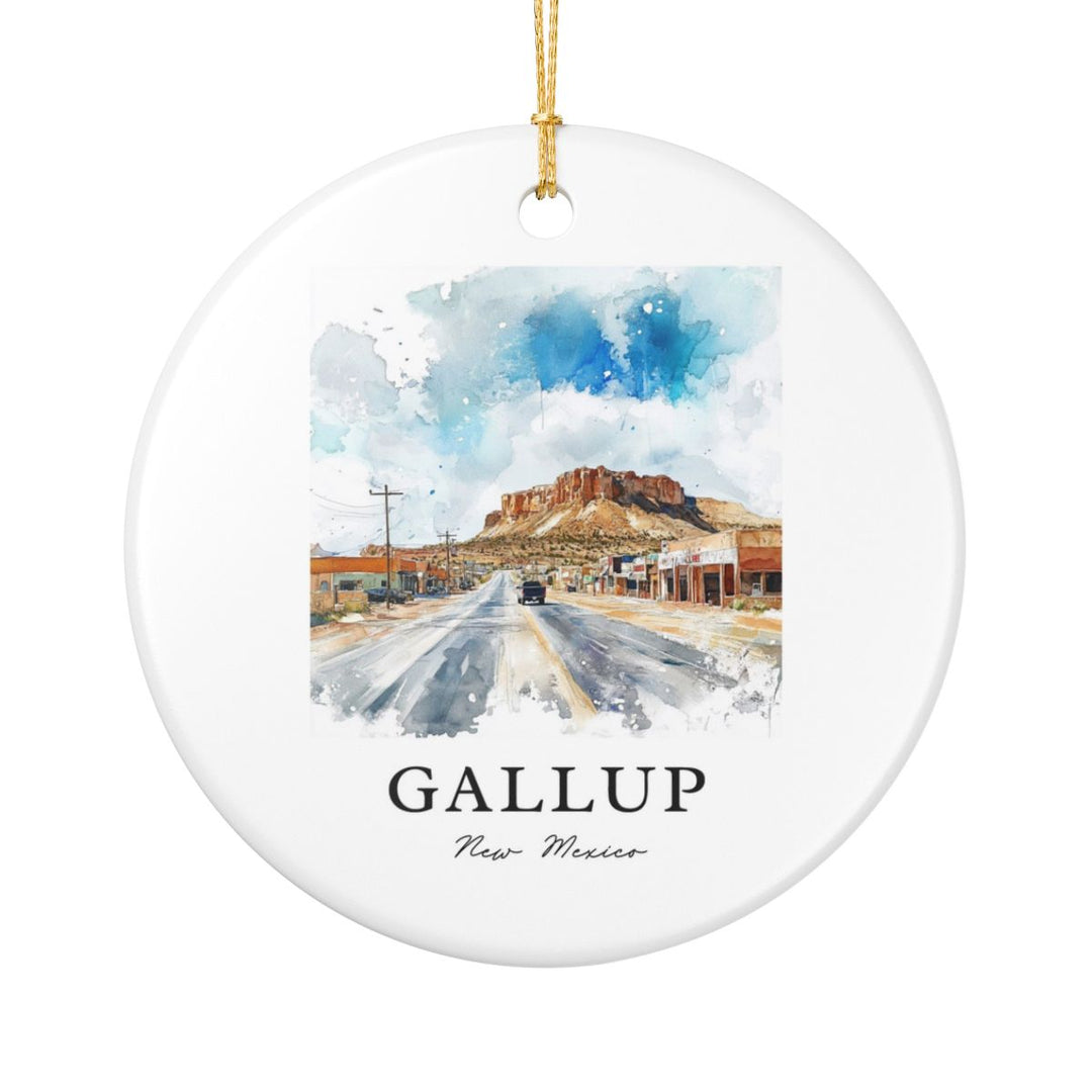 Gallup New Mexico USA Ornament: Unique Gallup Souvenir, Gallup New Mexico Xmas Decor, and Authentic Gallup Gift