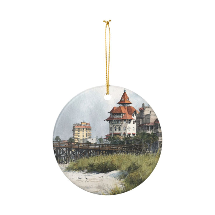 Galveston Texas USA Ornament: Unique Galveston Souvenir, Galveston Texas Xmas Decor, and Authentic Galveston Gift