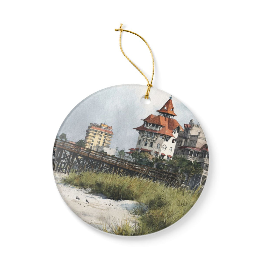 Galveston Texas USA Ornament: Unique Galveston Souvenir, Galveston Texas Xmas Decor, and Authentic Galveston Gift