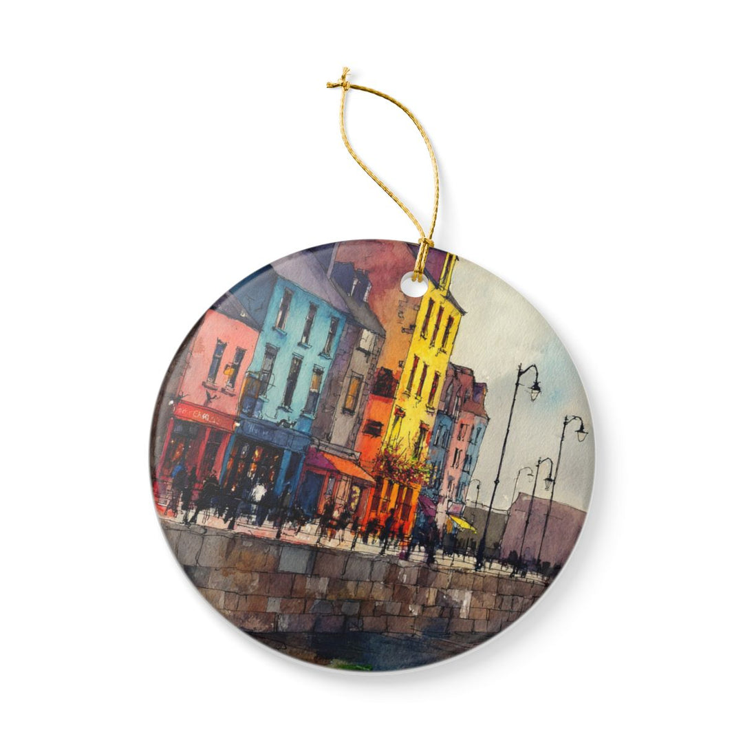 Galway Ireland Ornament: Unique Galway Souvenir, Galway Ireland Xmas Decor, and Authentic Galway Gift