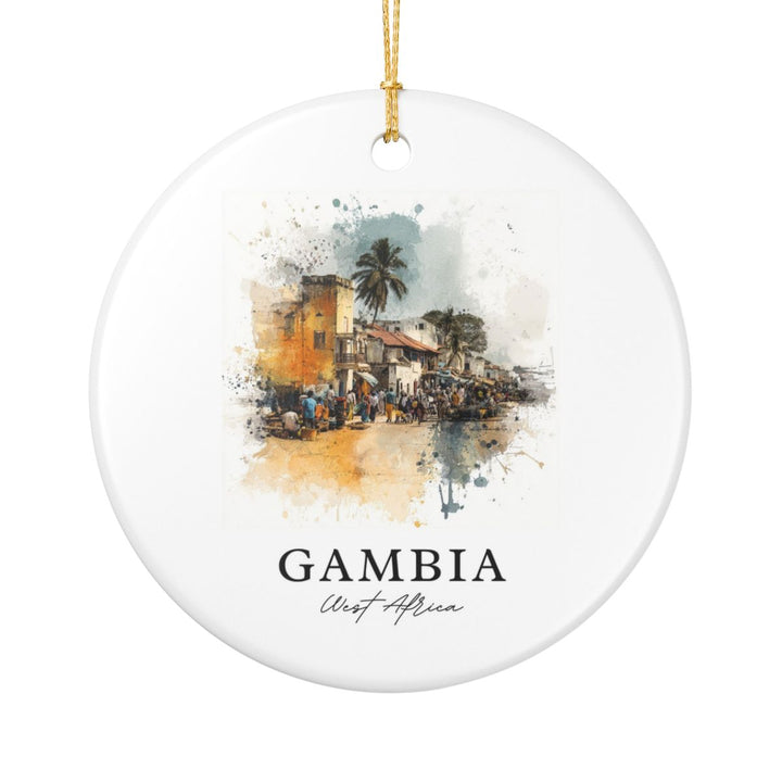 Gambia West Africa Ornament: Unique Gambia West Africa Souvenir, Gambia West Africa Xmas Decor, and Authentic Gambia West Africa Gift