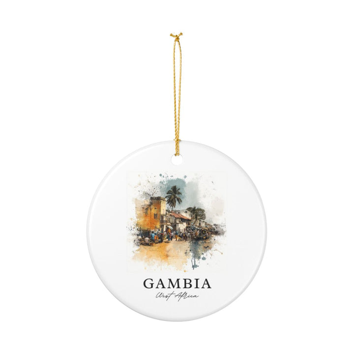 Gambia West Africa Ornament: Unique Gambia West Africa Souvenir, Gambia West Africa Xmas Decor, and Authentic Gambia West Africa Gift