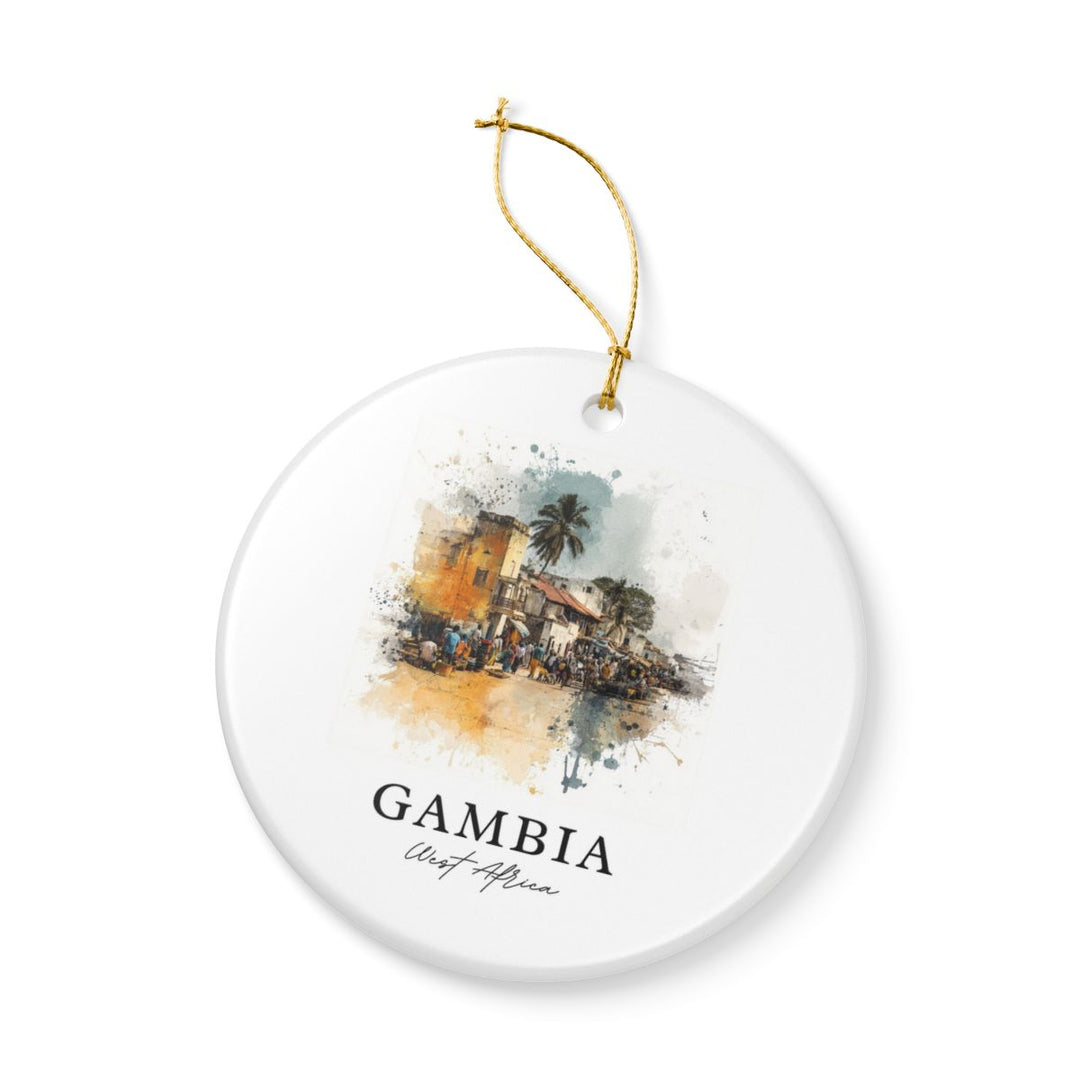 Gambia West Africa Ornament: Unique Gambia West Africa Souvenir, Gambia West Africa Xmas Decor, and Authentic Gambia West Africa Gift