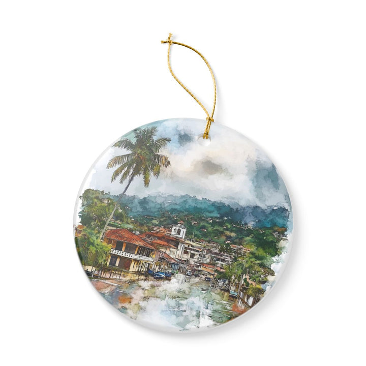 Gamboa Panama Ornament: Unique Gamboa Panama Souvenir, Gamboa Panama Xmas Decor, and Authentic Gamboa Panama Gift