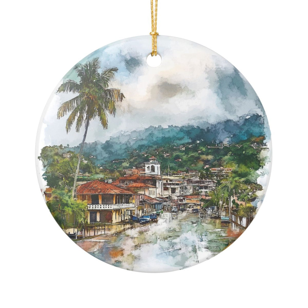 Gamboa Panama Ornament: Unique Gamboa Panama Souvenir, Gamboa Panama Xmas Decor, and Authentic Gamboa Panama Gift