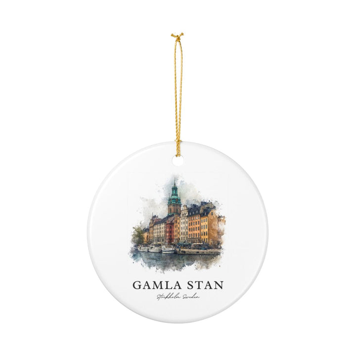 Gamla Stan Stockholm Sweden Ornament: Unique Gamla Stan Stockholm Souvenir, Gamla Stan Stockholm Sweden Xmas Decor, and Authentic Gamla Stan Stockholm Gift