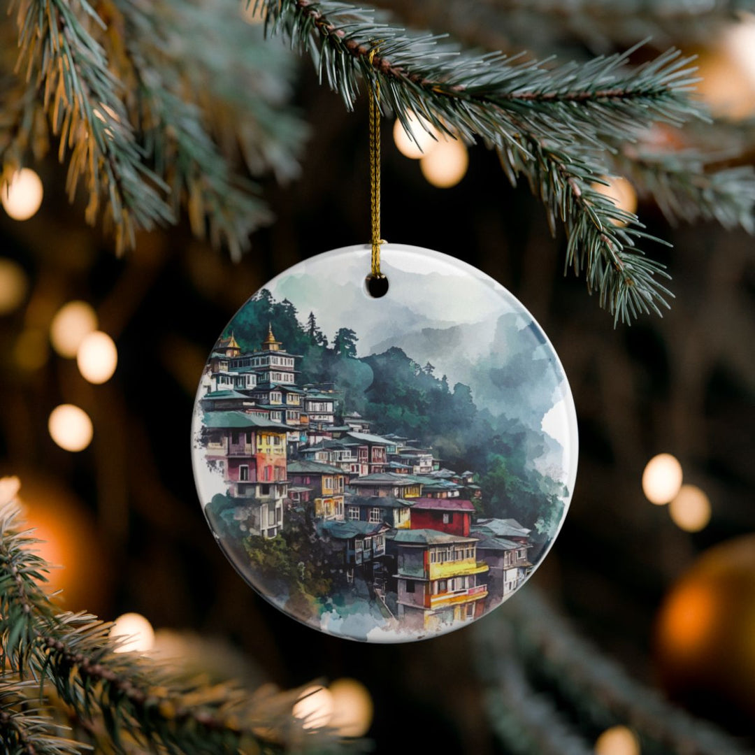 Gangtok India Ornament: Unique Gangtok Souvenir, Gangtok India Xmas Decor, and Authentic Gangtok Gift