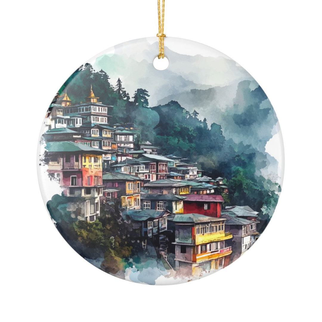 Gangtok India Ornament: Unique Gangtok Souvenir, Gangtok India Xmas Decor, and Authentic Gangtok Gift